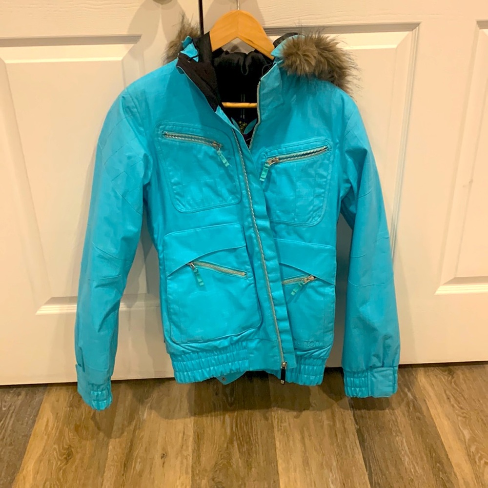 Burtons womens medium jacket electric blue
